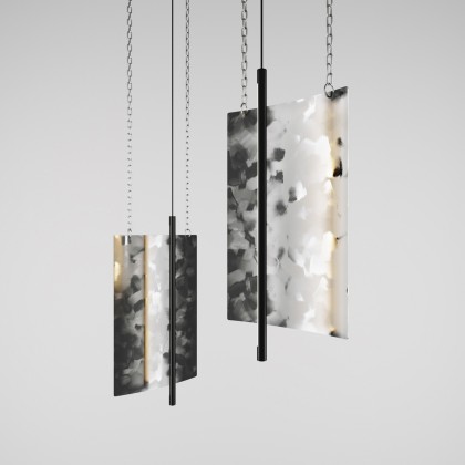 Підвісний світильник Svitlotin — medium pendant brush strokes
